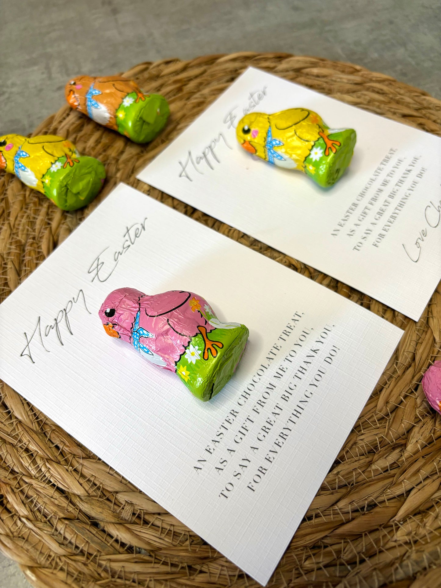 Personalised Easter Chick Chocolate Gift
