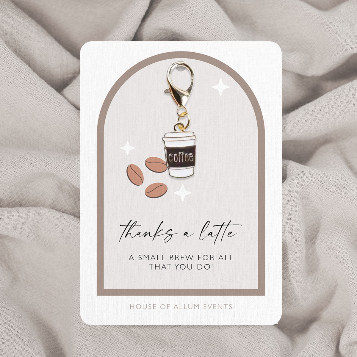 Thank you gift | Small thank you gift | Keyring | Teacher Appreciation Gift | Nursery Staff | Christmas Gift for Colleagues | Coffee Lover