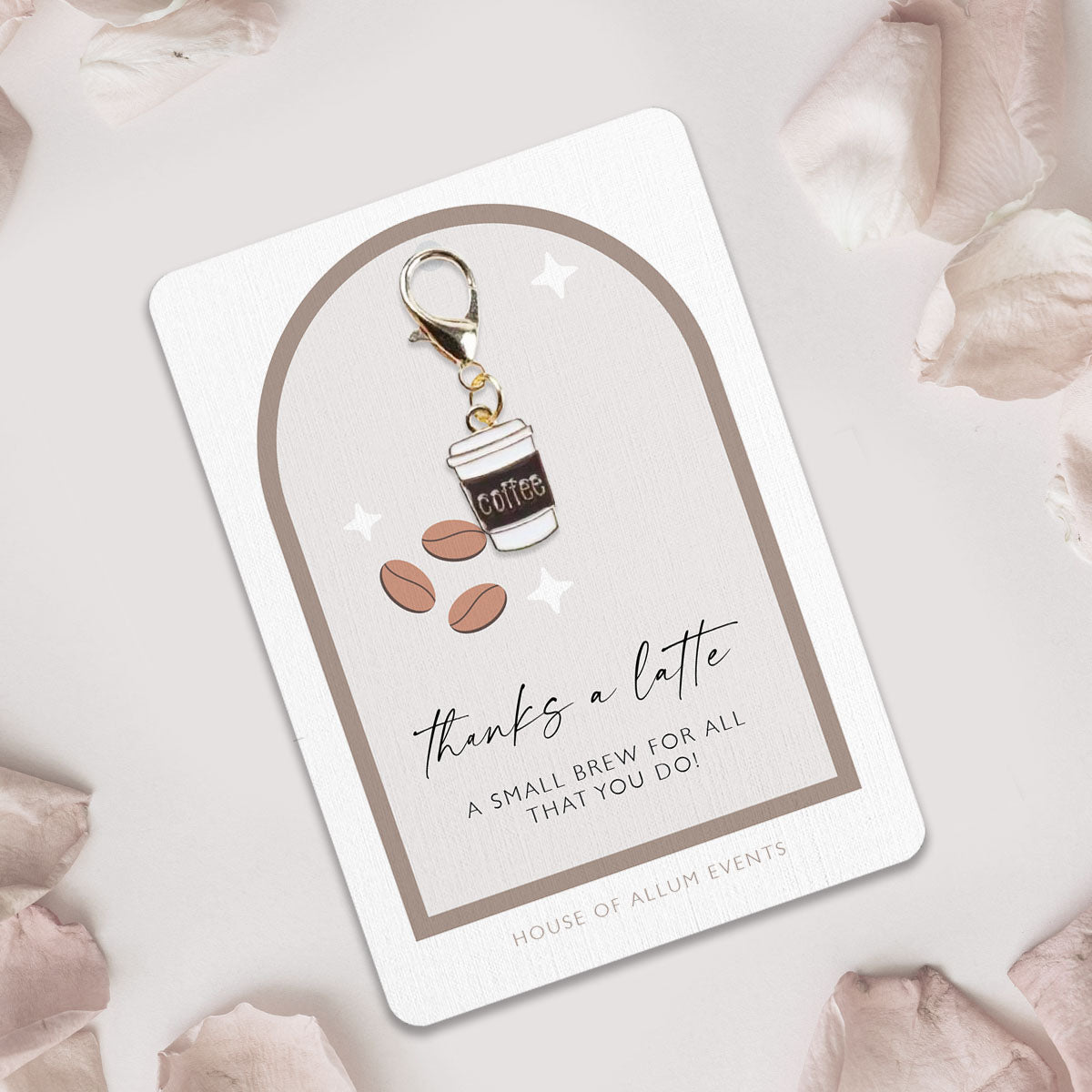 Thank you gift | Small thank you gift | Keyring | Teacher Appreciation Gift | Nursery Staff | Christmas Gift for Colleagues | Coffee Lover