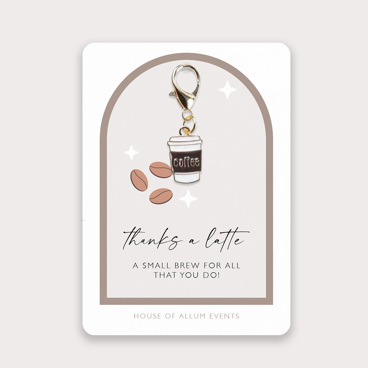 Thank you gift | Small thank you gift | Keyring | Teacher Appreciation Gift | Nursery Staff | Christmas Gift for Colleagues | Coffee Lover