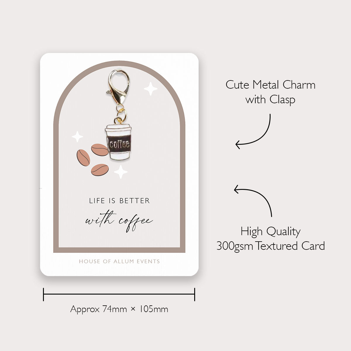 Coffee Lover gift | Small thank you gift | Keyring | Teacher Appreciation Gift | Nursery Staff | Christmas Gift for Colleagues