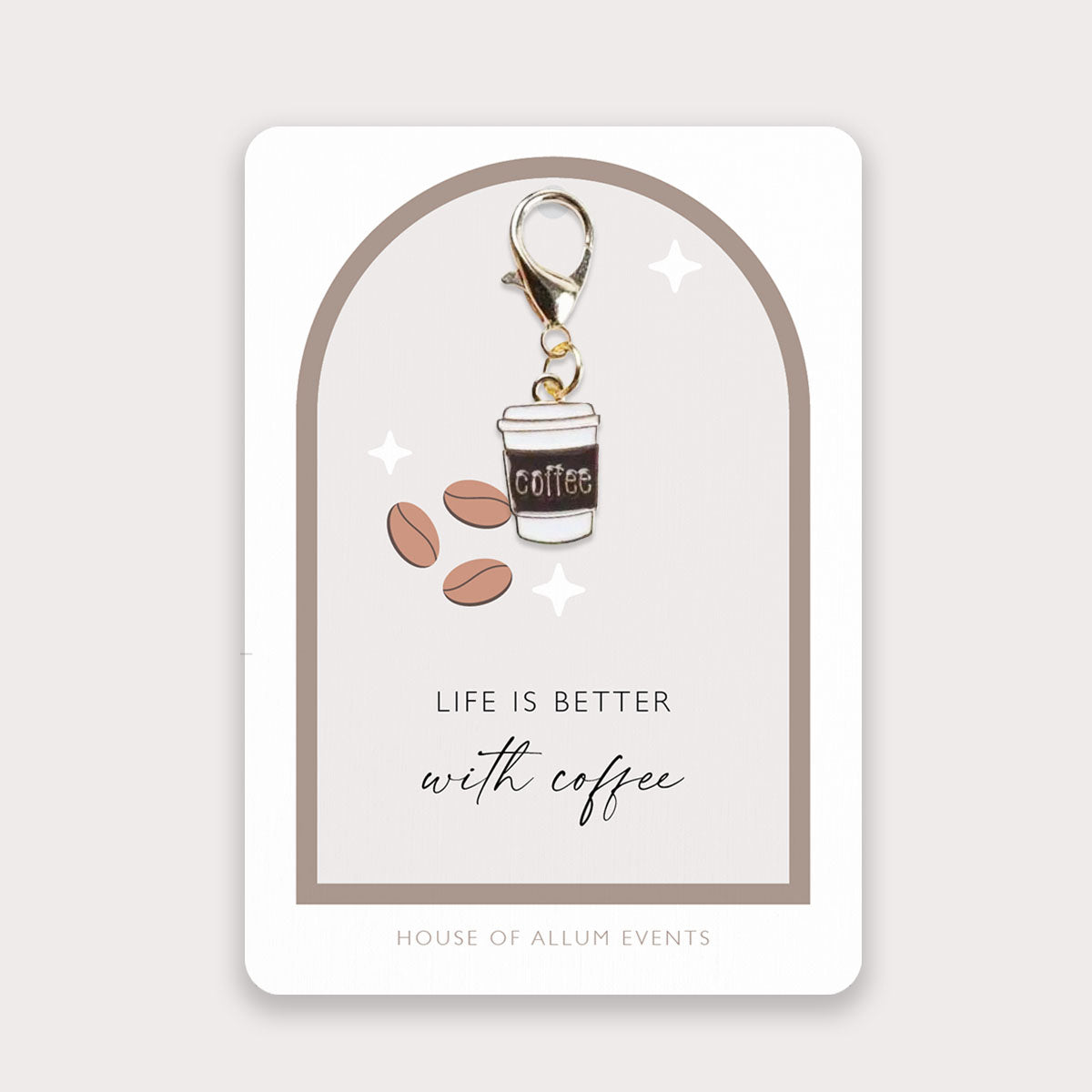 Coffee Lover gift | Small thank you gift | Keyring | Teacher Appreciation Gift | Nursery Staff | Christmas Gift for Colleagues