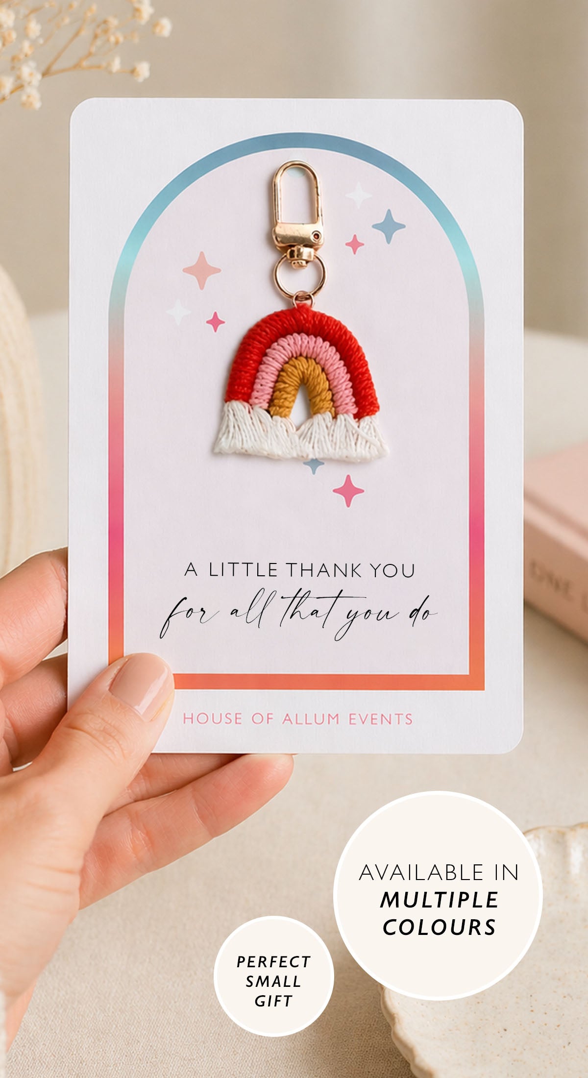 Thank You Teacher Gift Keyring Nursery Staff Thank You Keyring Small Thank You Gift Teacher Thank You Teacher Keyring Gift