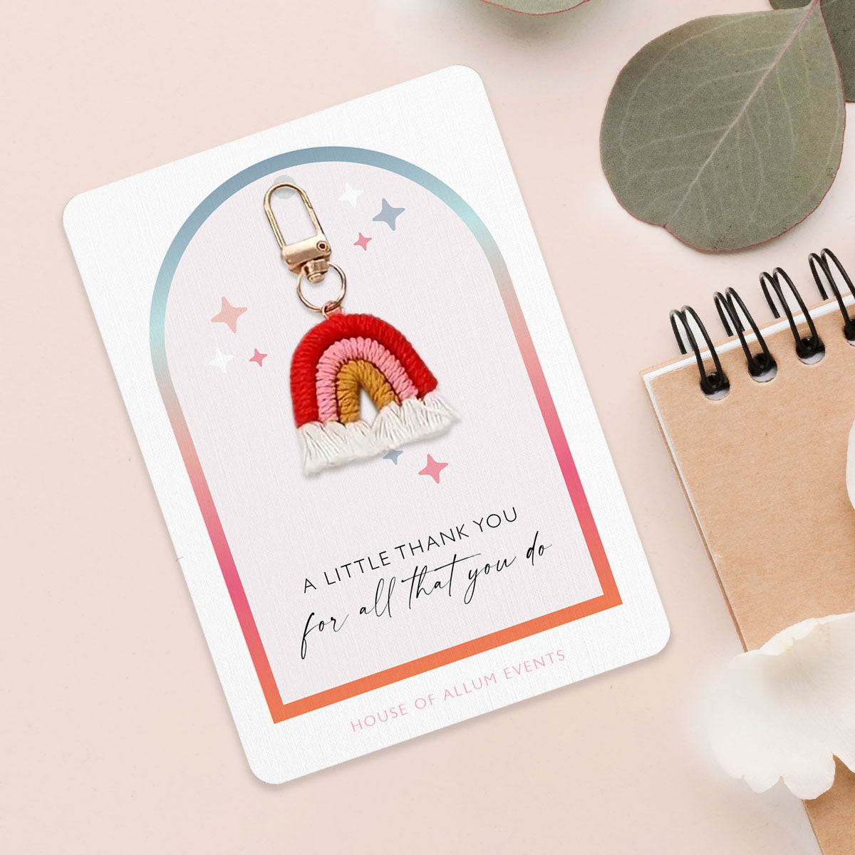 Thank you gift | Small thank you gift | Keyring | Teacher Appreciation Gift | Nursery Staff Thank You | Christmas Gift for Colleagues