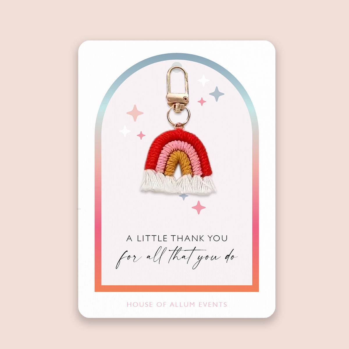Thank you gift | Small thank you gift | Keyring | Teacher Appreciation Gift | Nursery Staff Thank You | Christmas Gift for Colleagues