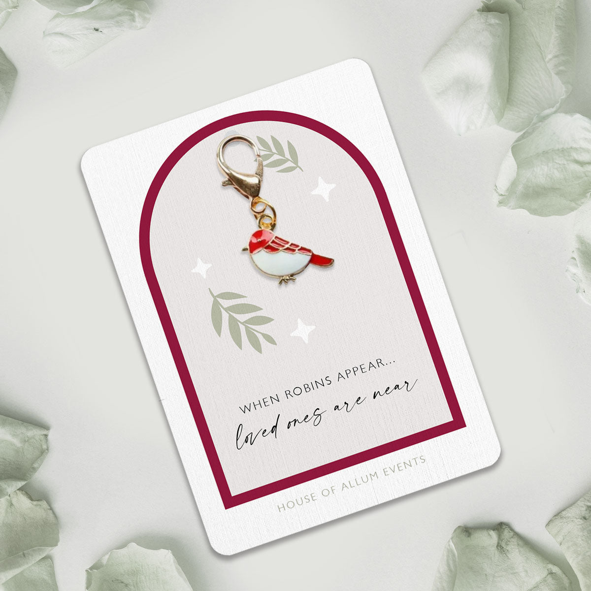 Robin Charm Gift | Memorial Keepsake | “When a Robin Appears, a Loved One is Near” | Sympathy Gift | Memory Keepsake | Keyring Gift