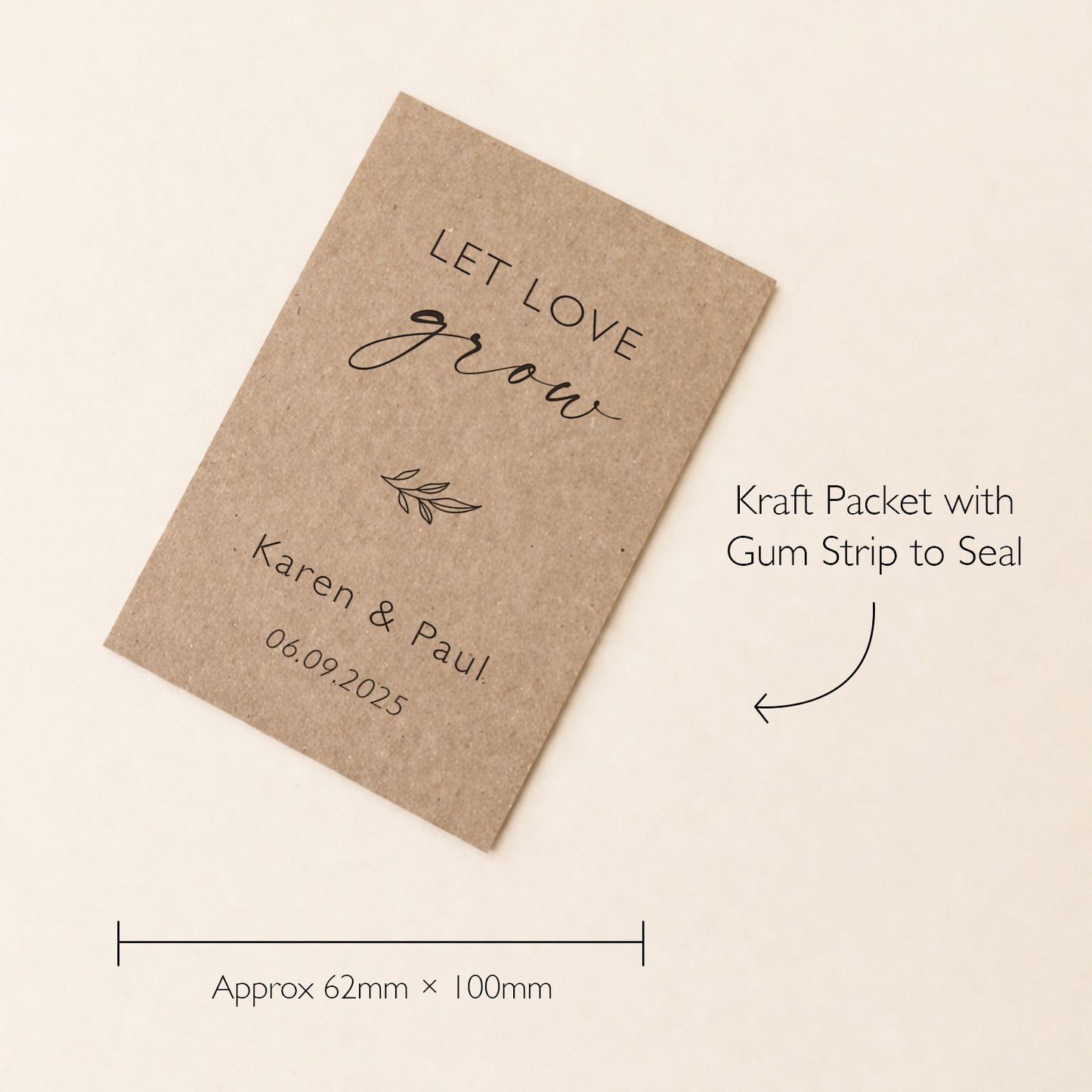 Wildflower Seed Wedding Favours Let Love Grow Eco Friendly Wedding Favour Wildflower Seed Packets Rustic Wedding Wedding Favour Seeds
