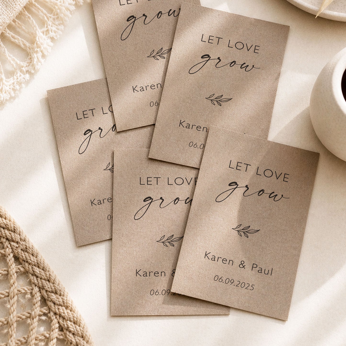 Wildflower Seed Wedding Favours Let Love Grow Eco Friendly Wedding Favour Wildflower Seed Packets Rustic Wedding Wedding Favour Seeds