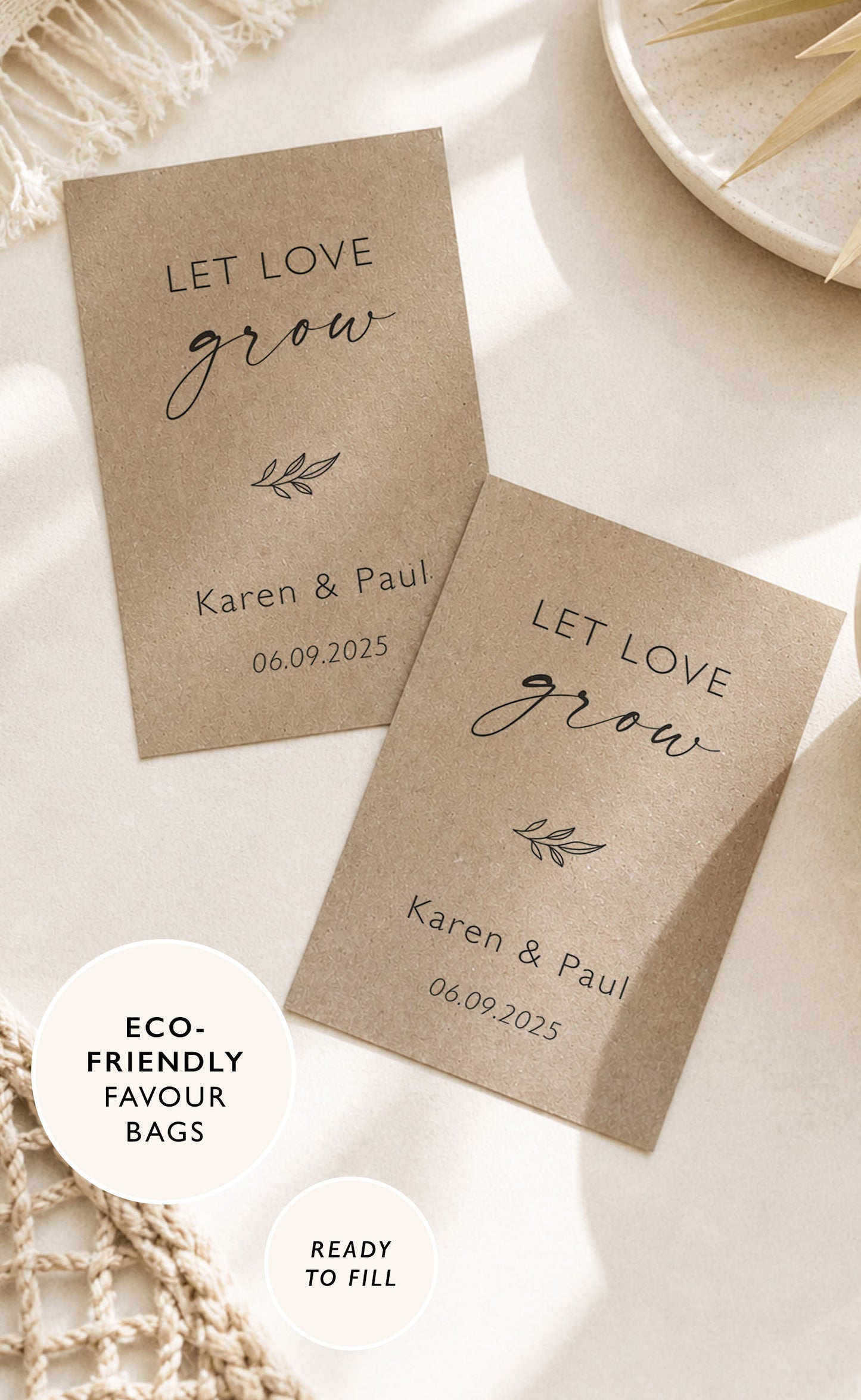 Wildflower Seed Wedding Favours Let Love Grow Eco Friendly Wedding Favour Wildflower Seed Packets Rustic Wedding Wedding Favour Seeds