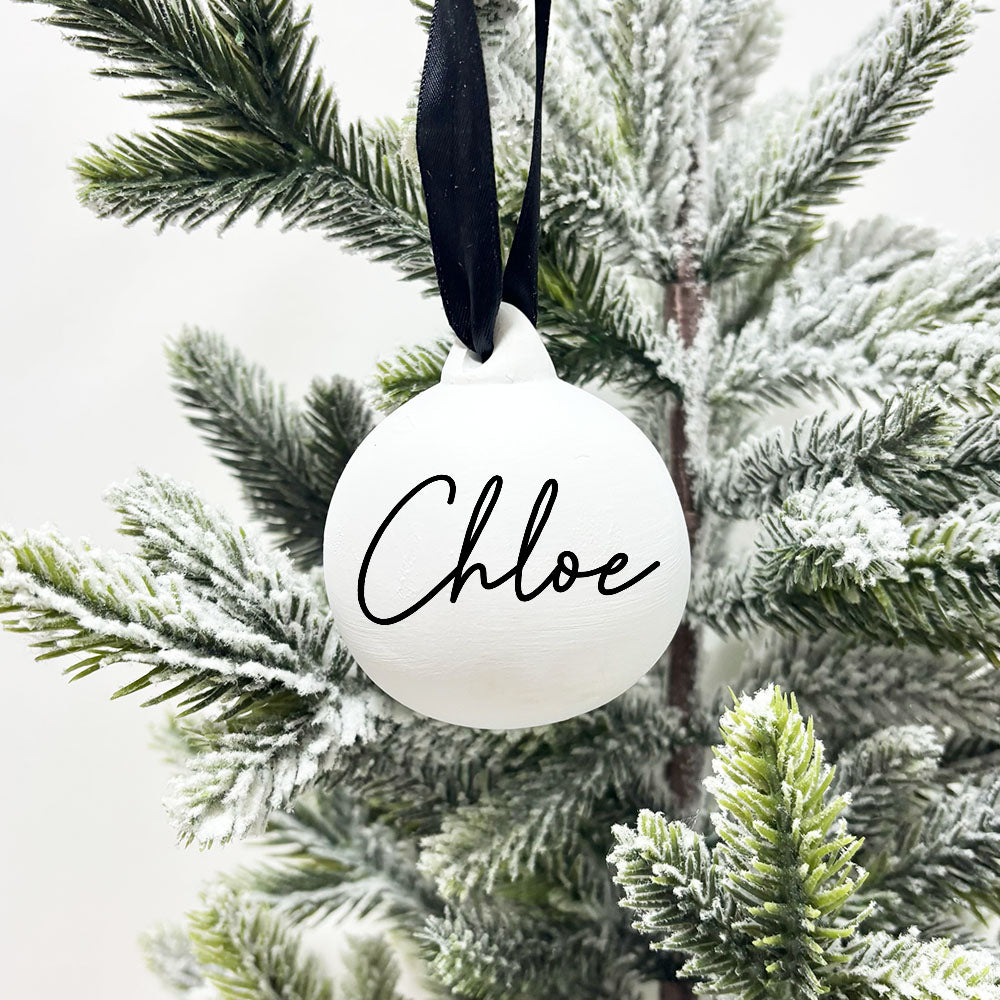 Personalised Christmas Baubles | Tree Decoration, Family Keepsake & First Christmas Gift | Stocking Filler | Small Gift