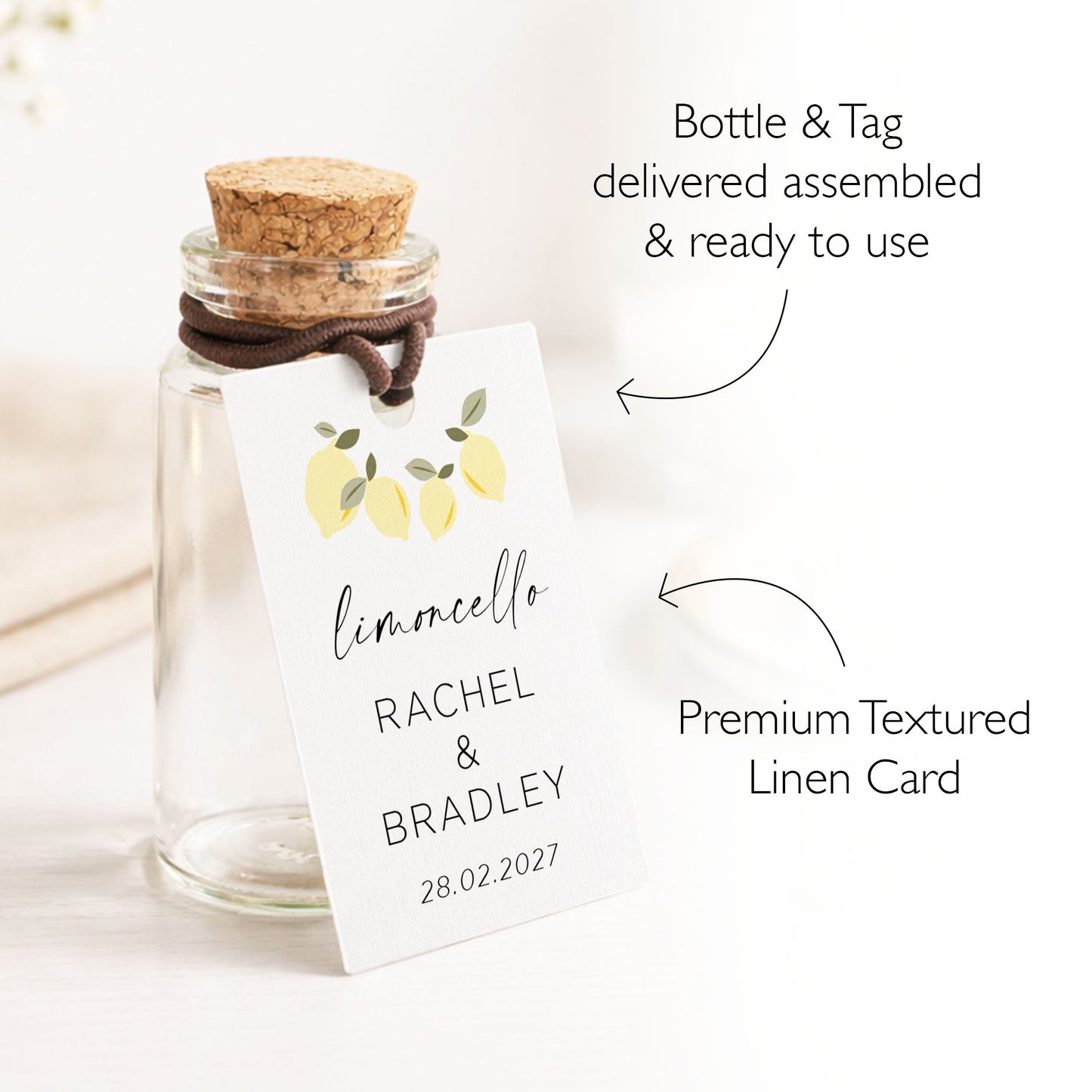 Limoncello Wedding Favours Tags Take A Shot Bottle Wedding Favour for Guests DIY Personalised Favor Wedding Gift Italian Wedding Favour Idea