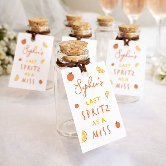 Hen Party Shot Bottles For Hen Do Favours Last Spritz As A Miss Glass Bottle Love At First Spritz Hen Party Favours Shot Bottles For Party