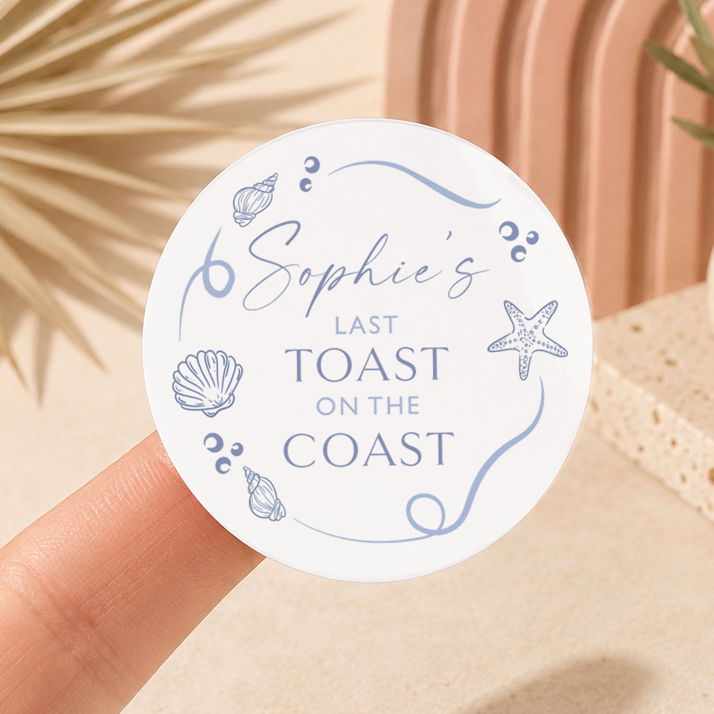 Hen Party Stickers Last Toast On The Coast Favour Stickers Beach Hen Party Stickers Last Toast Coastal Thank You Stickers Hen Party Idea