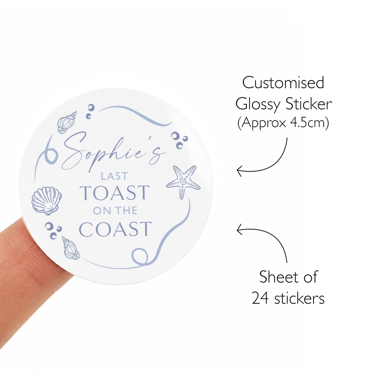 Hen Party Stickers Last Toast On The Coast Favour Stickers Beach Hen Party Stickers Last Toast Coastal Thank You Stickers Hen Party Idea