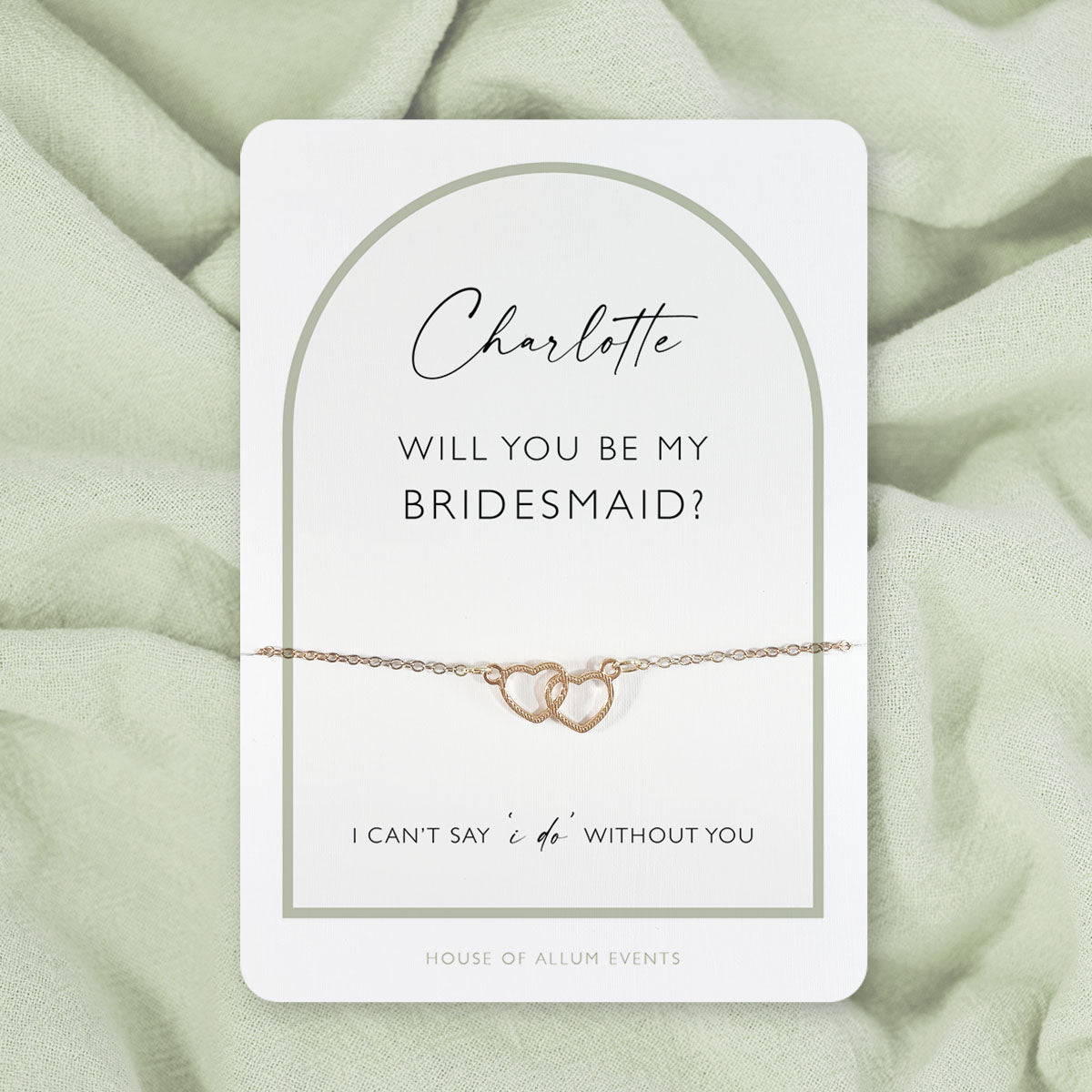 Bridesmaid Proposal Bracelet | Will You Be My Bridesmaid Gift | Personalised Gold Bridesmaid Jewellery | Bridesmaid Proposal Box