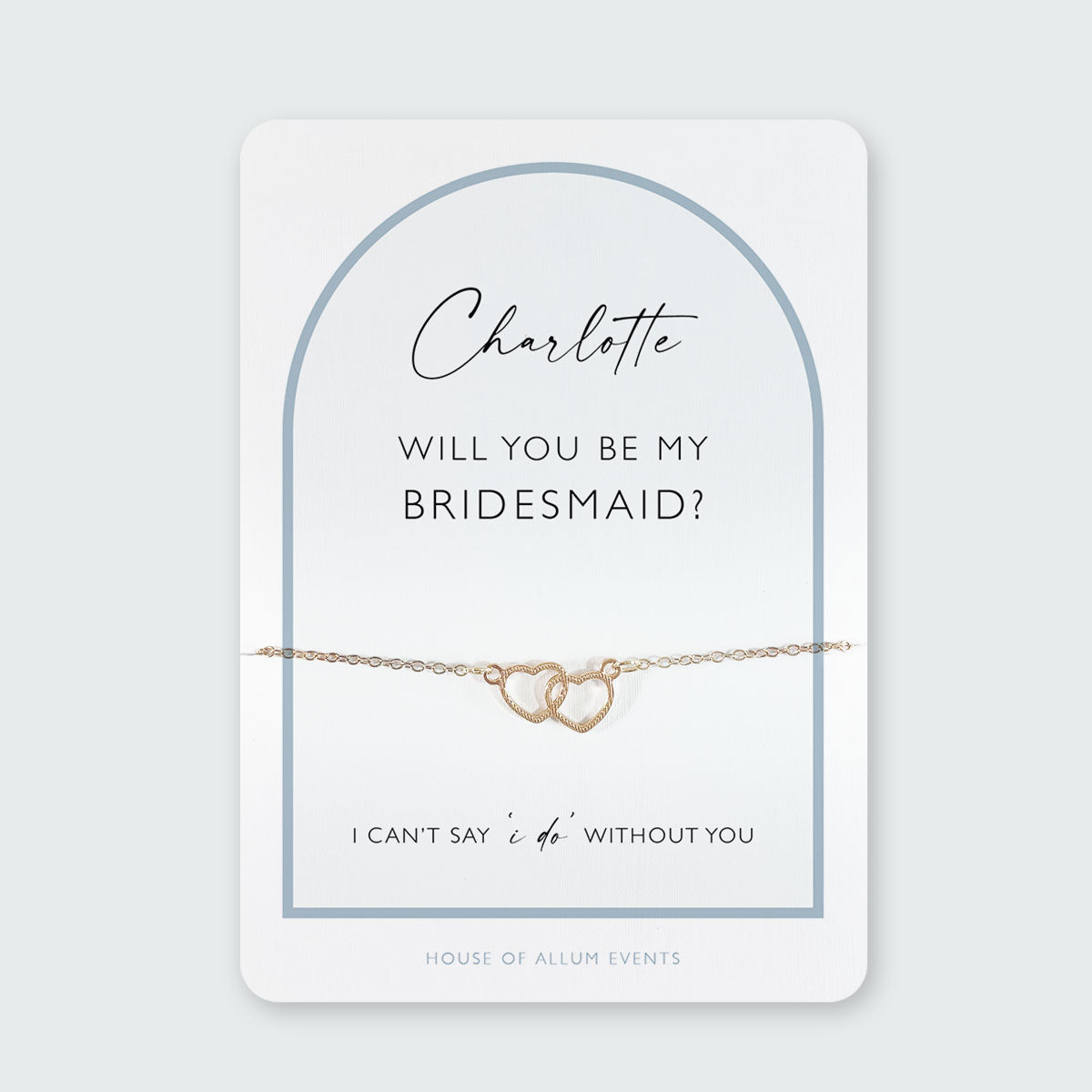 Bridesmaid Proposal Bracelet | Will You Be My Bridesmaid Gift | Personalised Gold Bridesmaid Jewellery | Bridesmaid Proposal Box