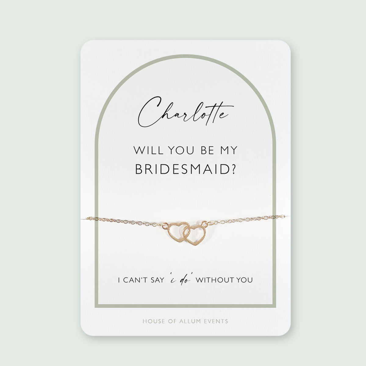 Bridesmaid Proposal Bracelet | Will You Be My Bridesmaid Gift | Personalised Gold Bridesmaid Jewellery | Bridesmaid Proposal Box