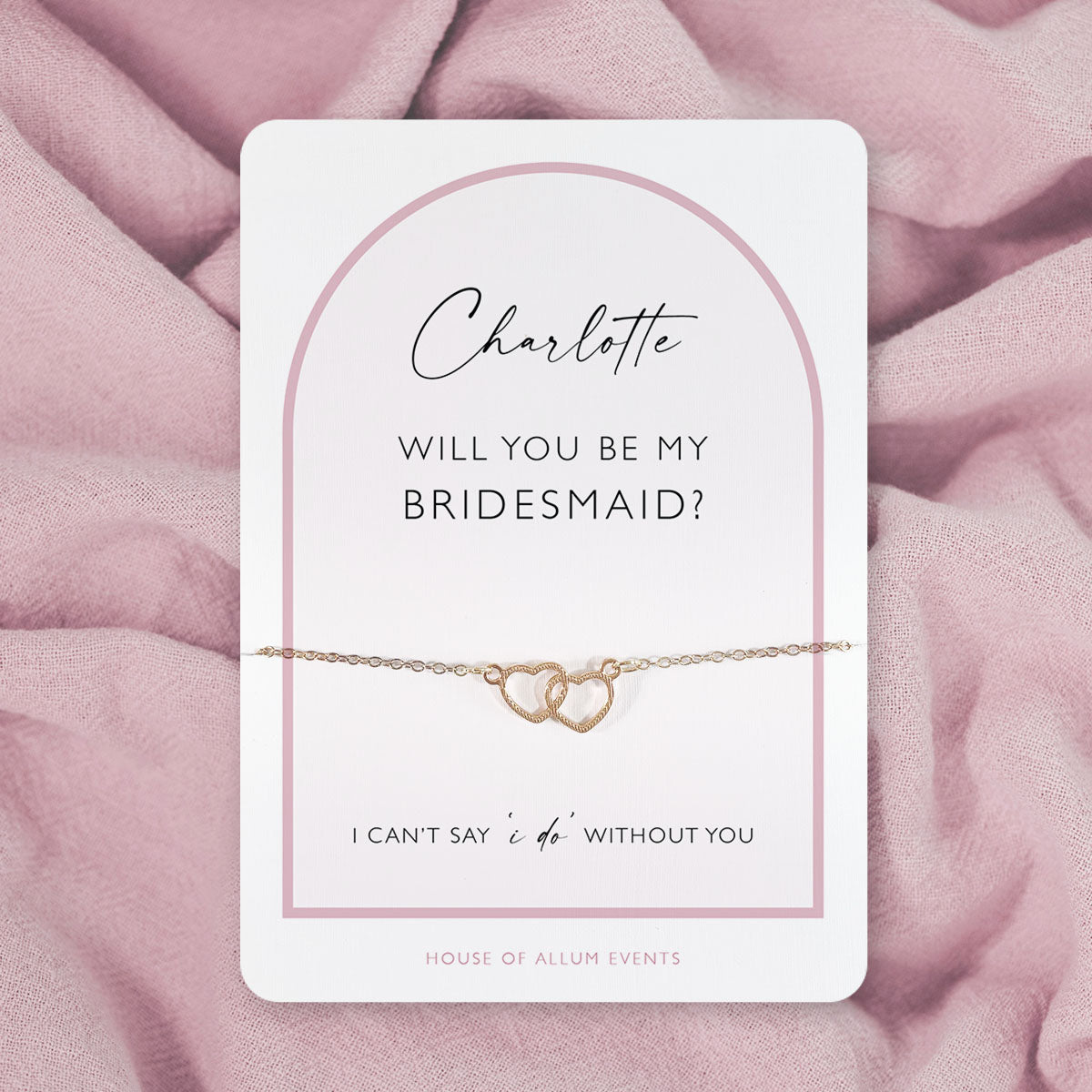 Bridesmaid Proposal Bracelet | Will You Be My Bridesmaid Gift | Personalised Gold Bridesmaid Jewellery | Bridesmaid Proposal Box