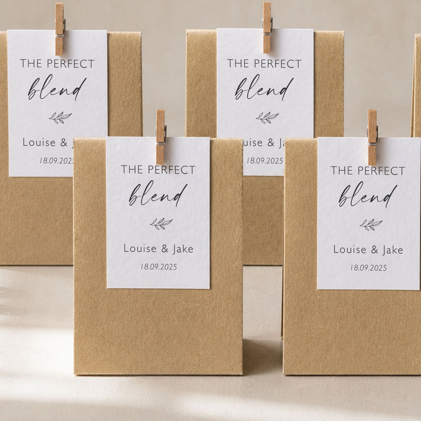 Perfect Blend Wedding Favour Bags Coffee Theme Perfect Blend Tea Wedding Favors Eco Friendly Wedding Wedding Favours Coffee Wedding Favor