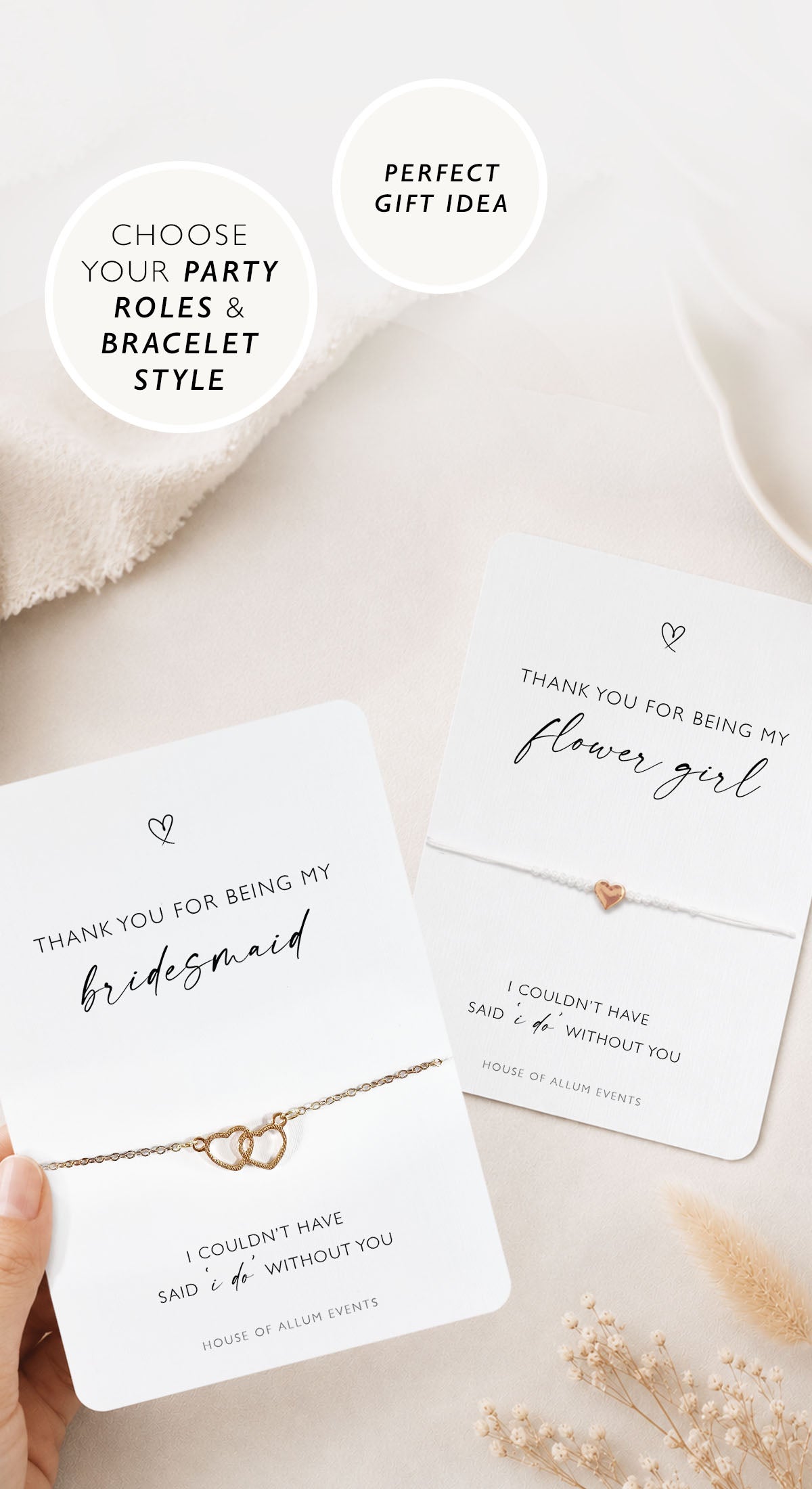 Bridesmaid Thank You Gift Wedding Day Bridesmaid Gift Bag Maid Of Honour Thank You Bridesmaid Card Bridesmaid Bracelet