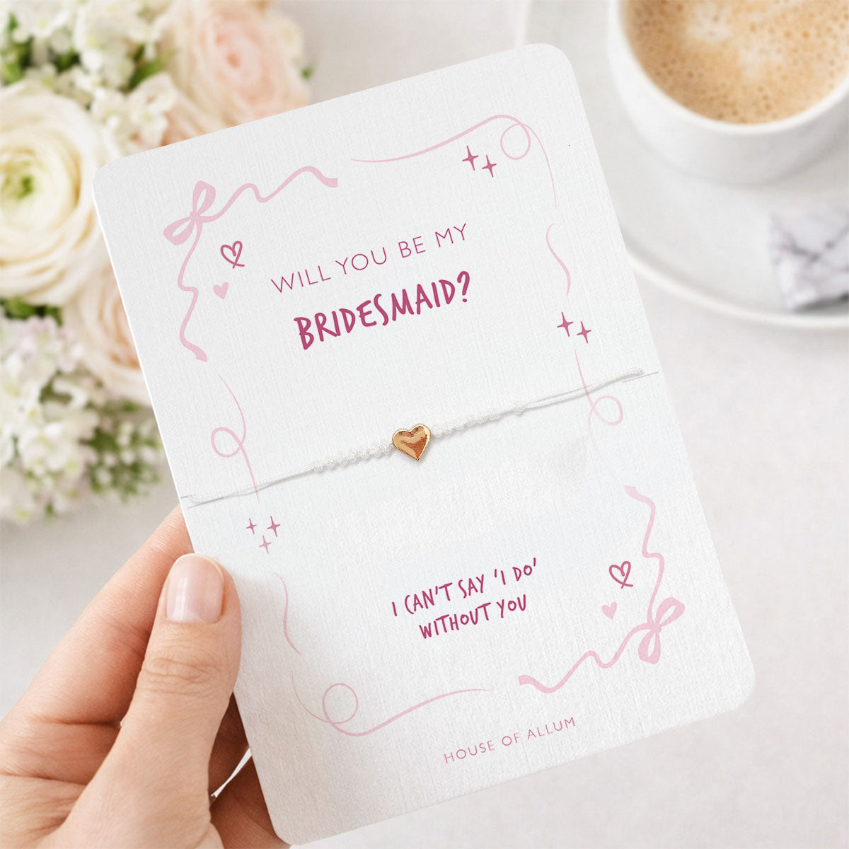 Bridesmaid Proposal Gift Pink Bow Will You be My Bridesmaid Gift Bag Maid Of Honour For Bridal Party Bridesmaid Card Bridesmaid Bracelet