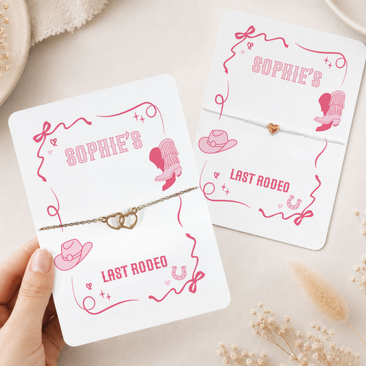 Last Rodeo Hen Party Bracelet Favour Personalised Hen Party Favour Cowgirl Themed Hen Do Bracelet Hen Party Bag Fillers