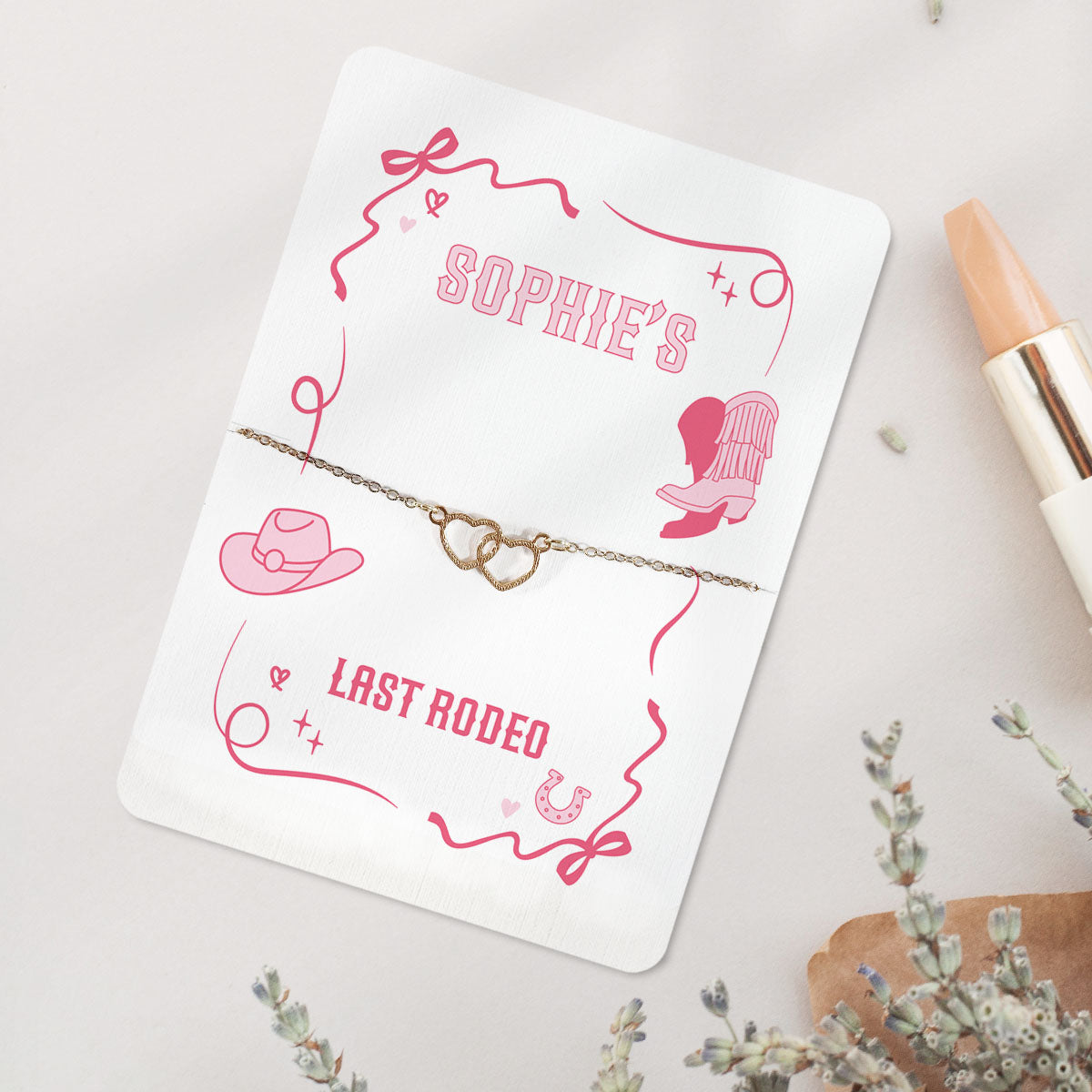 Last Rodeo Hen Party Bracelet Favour Personalised Hen Party Favour Cowgirl Themed Hen Do Bracelet Hen Party Bag Fillers