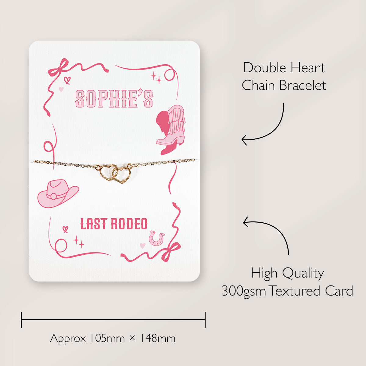 Last Rodeo Hen Party Bracelet Favour Personalised Hen Party Favour Cowgirl Themed Hen Do Bracelet Hen Party Bag Fillers