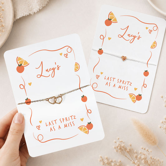 Last Spritz As A Miss Hen Party Bracelet Favour Personalised Hen Party Favour Aperol Spritz Hen Do Bracelet Hen Party Bag Fillers