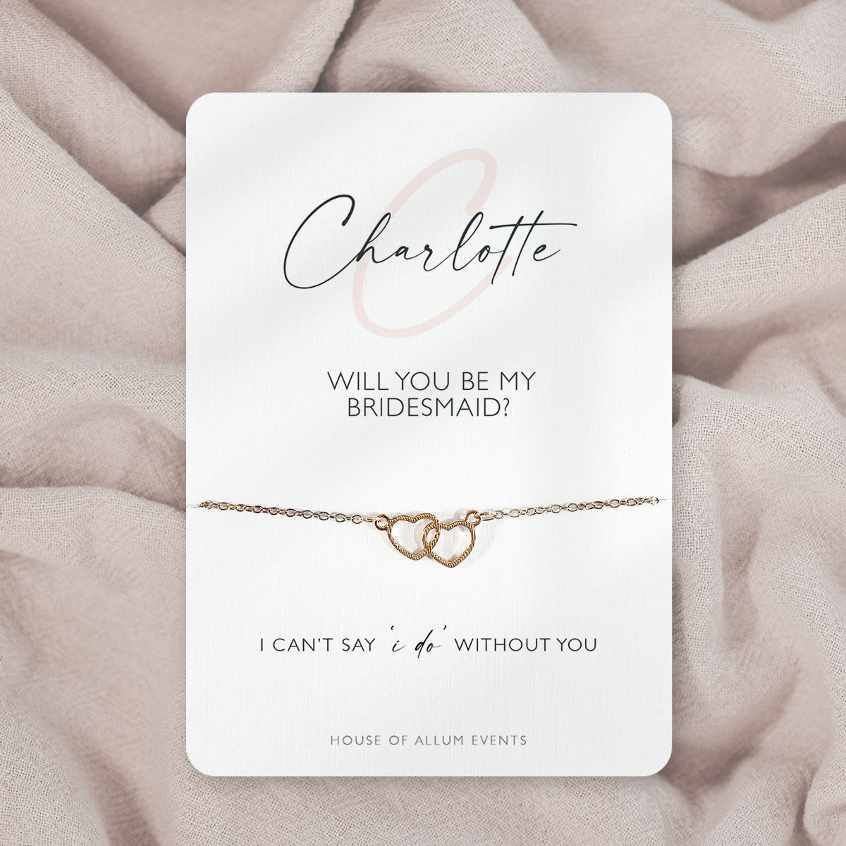 Personalised Bridesmaid Proposal Gift Will You be My Bridesmaid Gift Bag Maid Of Honour For Bridal Party Bridesmaid Card Bridesmaid Bracelet