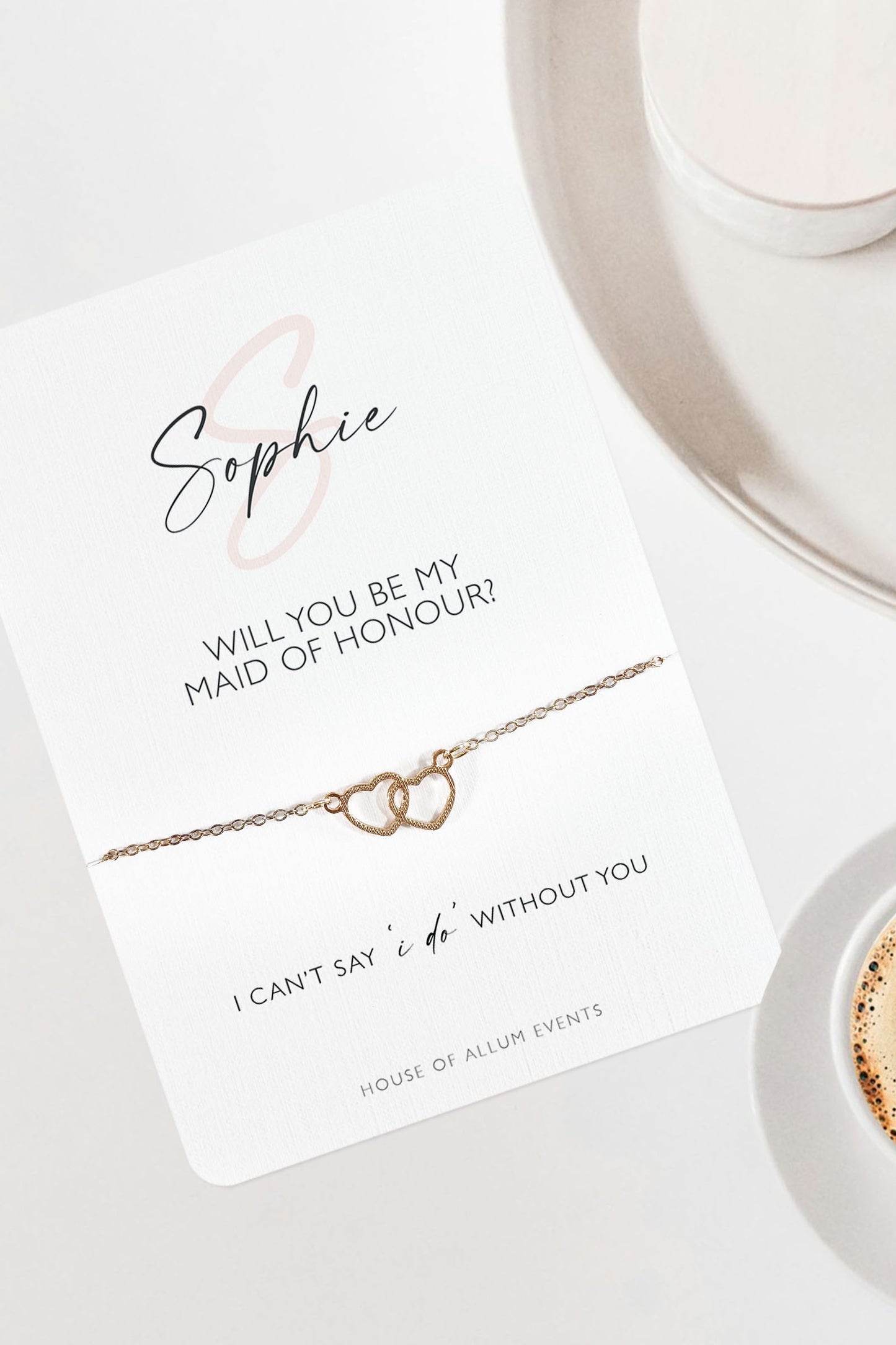 Personalised Bridesmaid Proposal Gift Will You be My Bridesmaid Gift Bag Maid Of Honour For Bridal Party Bridesmaid Card Bridesmaid Bracelet