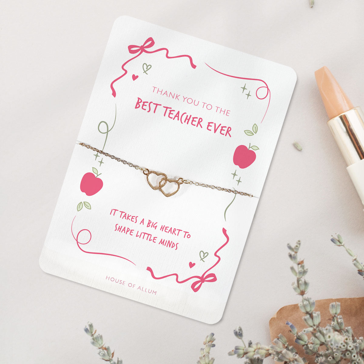 Teacher Gift Thank You Best Teacher Thank you Gift Bracelet Small Teacher Thank You Gift School Leaver Gift Nursery Teacher Gift Idea