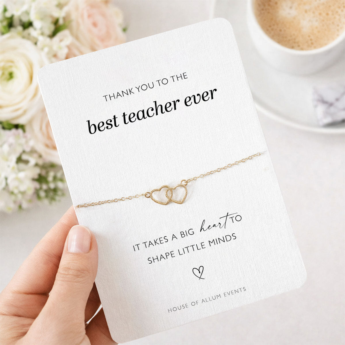 Thank You Teacher Small Gift Best Teacher Gift Idea Thank you Gift Teacher Thank You Bracelet Gift School Leaver Gift Nursery