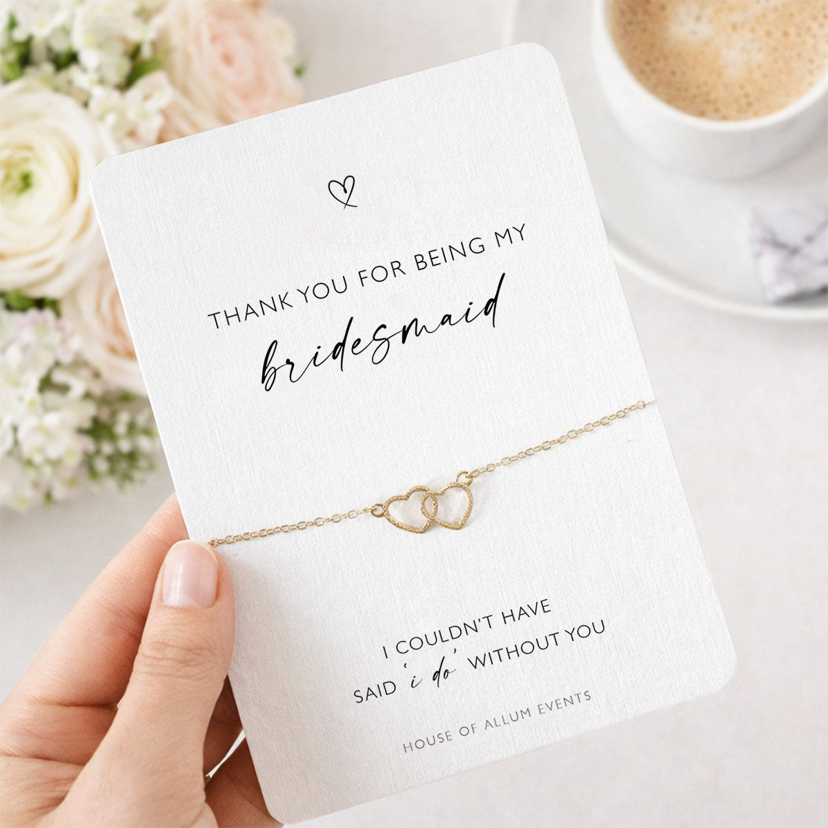 Bridesmaid Thank You Gift Wedding Day Bridesmaid Gift Bag Maid Of Honour Thank You Bridesmaid Card Bridesmaid Bracelet