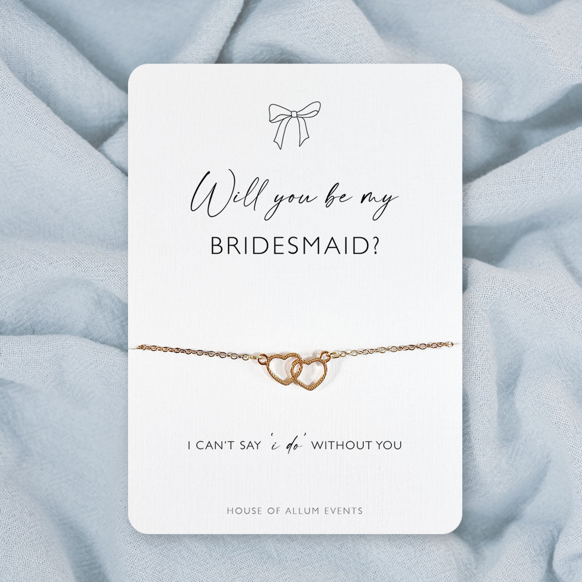 Bridesmaid Proposal Bracelet | Will You Be My Bridesmaid Gift | Personalised Gold Bridesmaid Jewellery | Bridesmaid Proposal Box