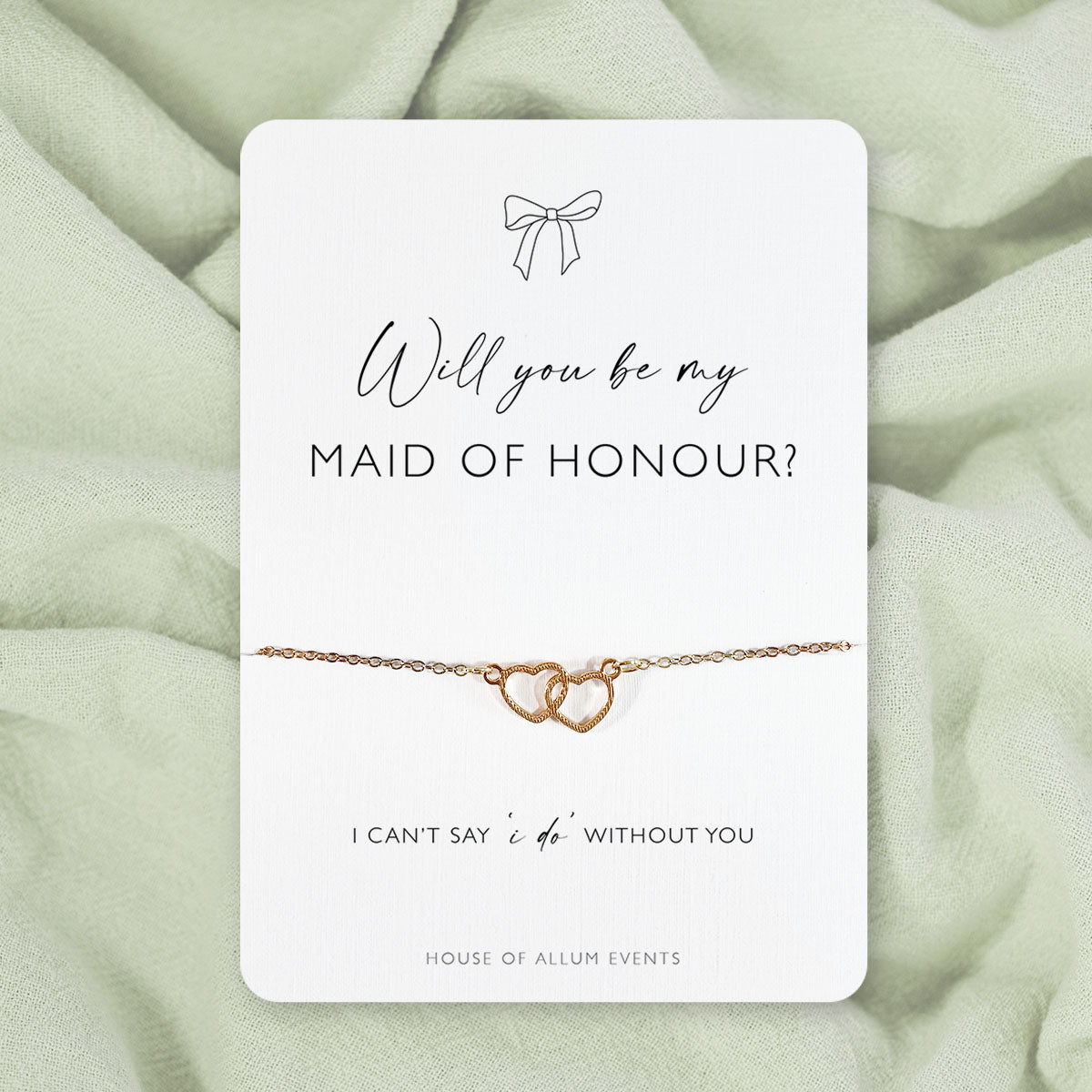Bridesmaid Proposal Bracelet | Will You Be My Bridesmaid Gift | Personalised Gold Bridesmaid Jewellery | Bridesmaid Proposal Box