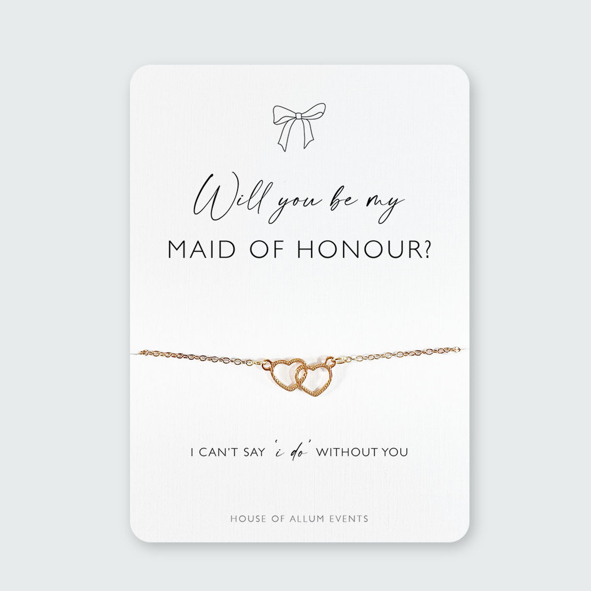 Bridesmaid Proposal Bracelet | Will You Be My Bridesmaid Gift | Personalised Gold Bridesmaid Jewellery | Bridesmaid Proposal Box