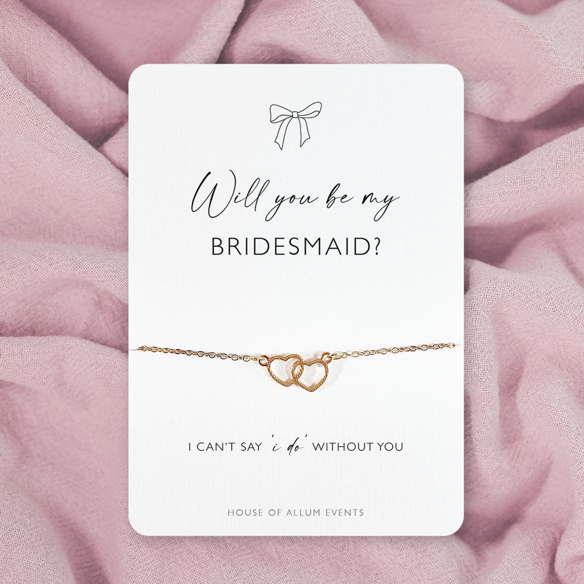 Bridesmaid Proposal Bracelet | Will You Be My Bridesmaid Gift | Personalised Gold Bridesmaid Jewellery | Bridesmaid Proposal Box
