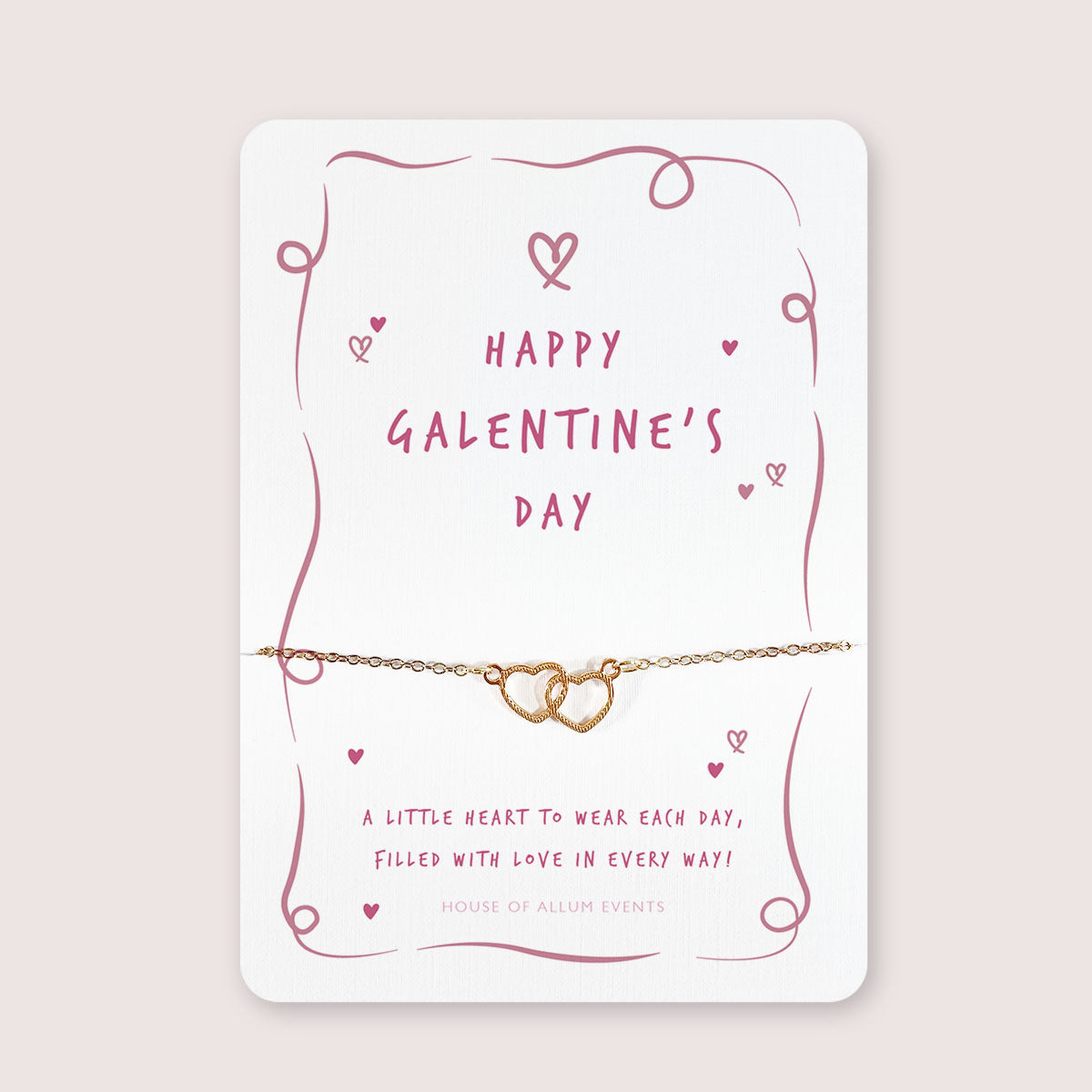 Galentine's Day Bracelet, Galentine Card, Thank You Gift, Valentine's Gift, Valentine, Best Friend, Girls Day