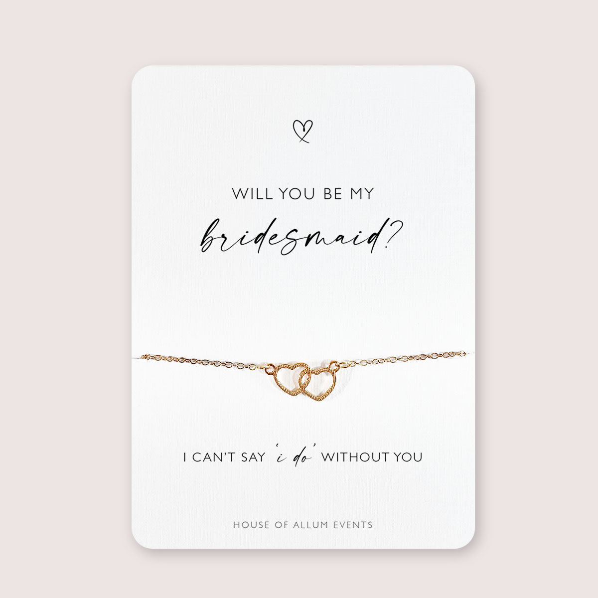 Bridesmaid Proposal Bracelet | Will You Be My Bridesmaid Gift | Personalised Gold Bridesmaid Jewellery | Bridesmaid Proposal Box