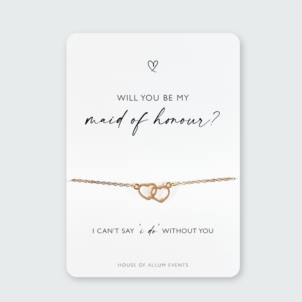 Bridesmaid Proposal Bracelet | Will You Be My Bridesmaid Gift | Personalised Gold Bridesmaid Jewellery | Bridesmaid Proposal Box