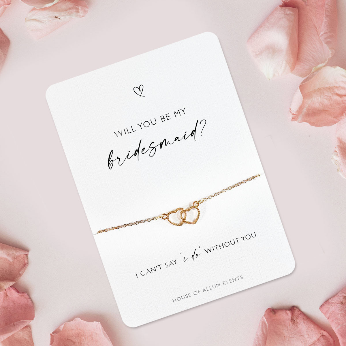 Bridesmaid Proposal Bracelet | Will You Be My Bridesmaid Gift | Personalised Gold Bridesmaid Jewellery | Bridesmaid Proposal Box