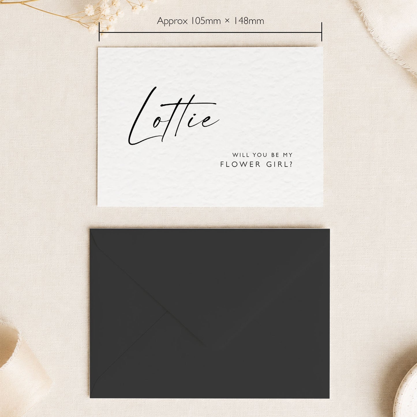 Elegant Bridesmaid Proposal Card Black and White Bridesmaid Proposal Postcard Will You Be My Bridesmaid Card Bridesmaid Proposal Gift
