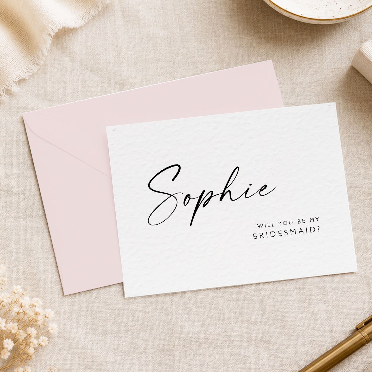 Elegant Bridesmaid Proposal Card Black and White Bridesmaid Proposal Postcard Will You Be My Bridesmaid Card Bridesmaid Proposal Gift