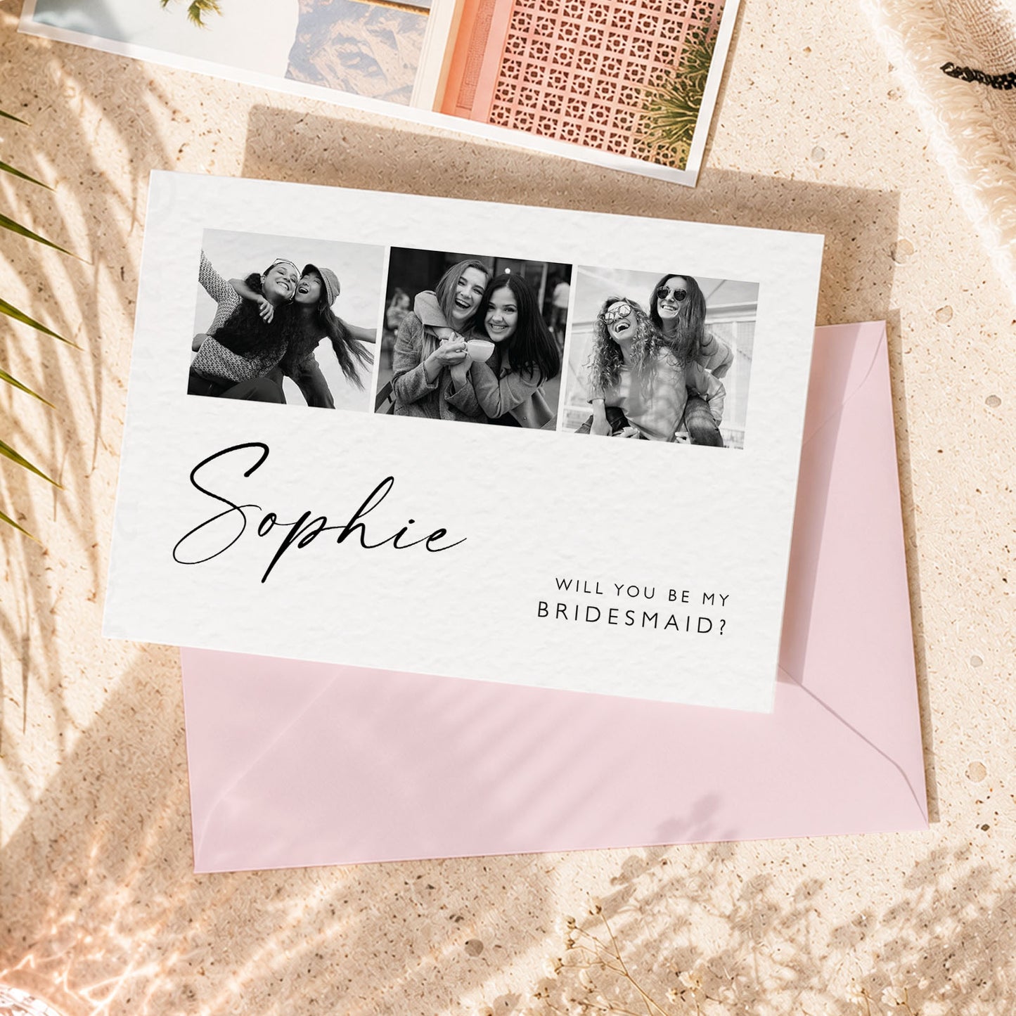 Polaroid Photo Bridesmaid Proposal Card Bow Bridesmaid Proposal Postcard Will You Be My Bridesmaid Card Elegant Bridesmaid Proposal Gift