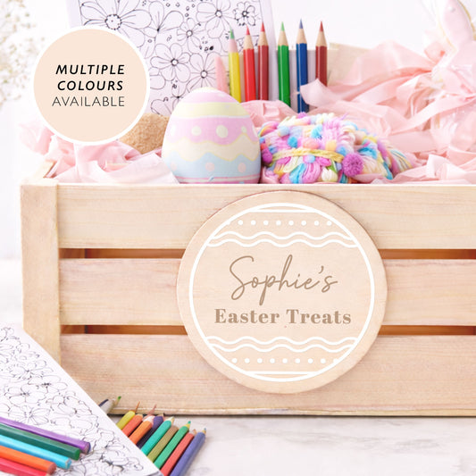 Easter Gift Idea Easter Wooden Crate Easter Box Hamper Gift Memory Box Kids Easter Activity Box from the Easter Bunny Egg Hunt Box