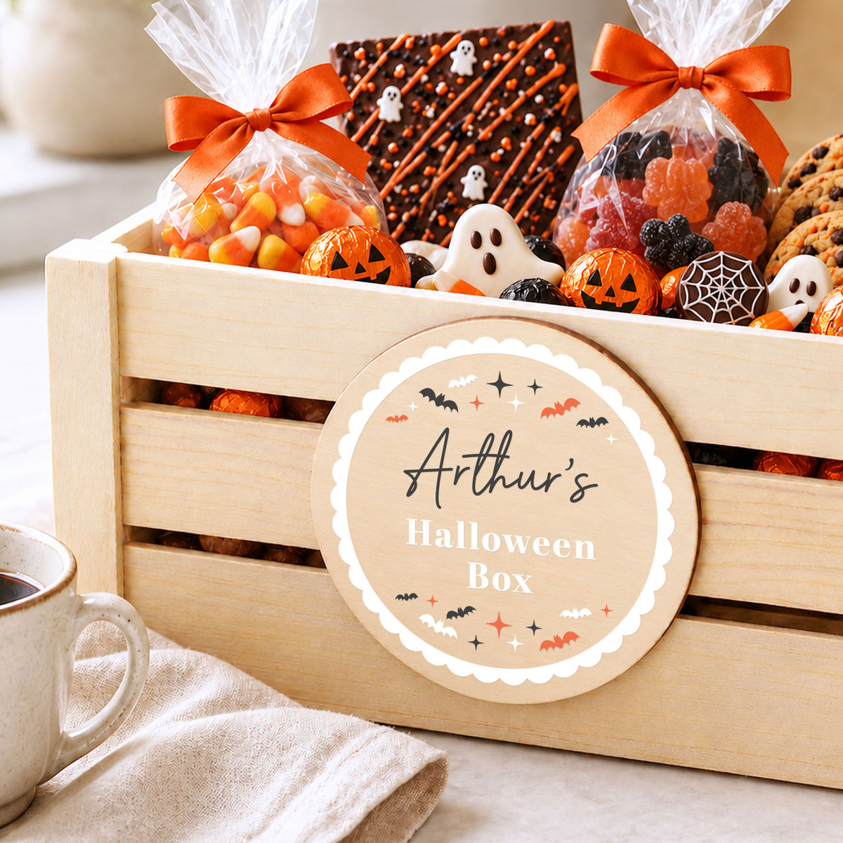 Halloween Box For Kids Personalised Halloween Sweet Box Trick or Treat Halloween Box For Kids Halloween Sweets Crate Boo Box