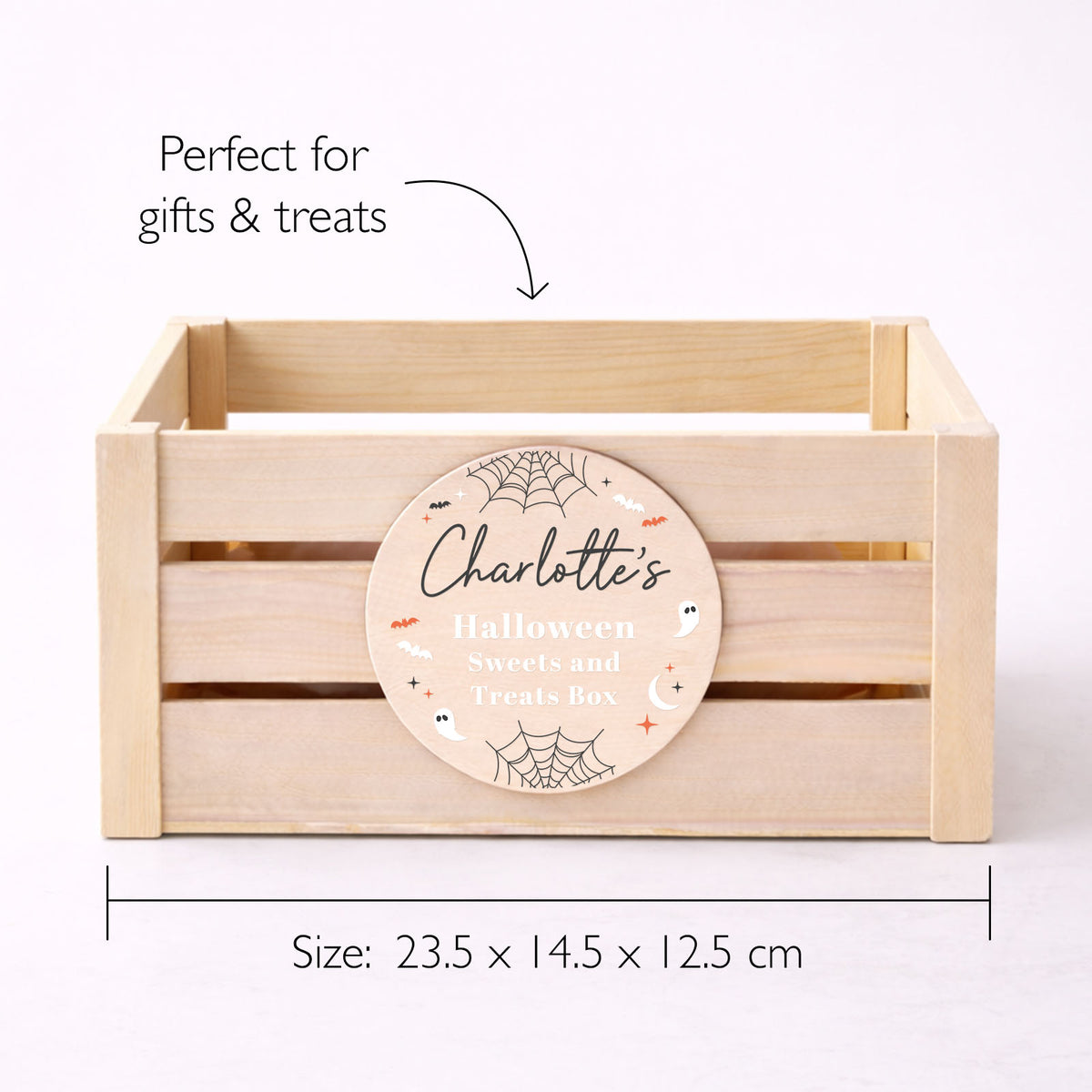 Halloween Treat Box For Kids Personalised Halloween Sweet Box Trick or Treat Halloween Box For Kids Halloween Sweets Crate Boo Box
