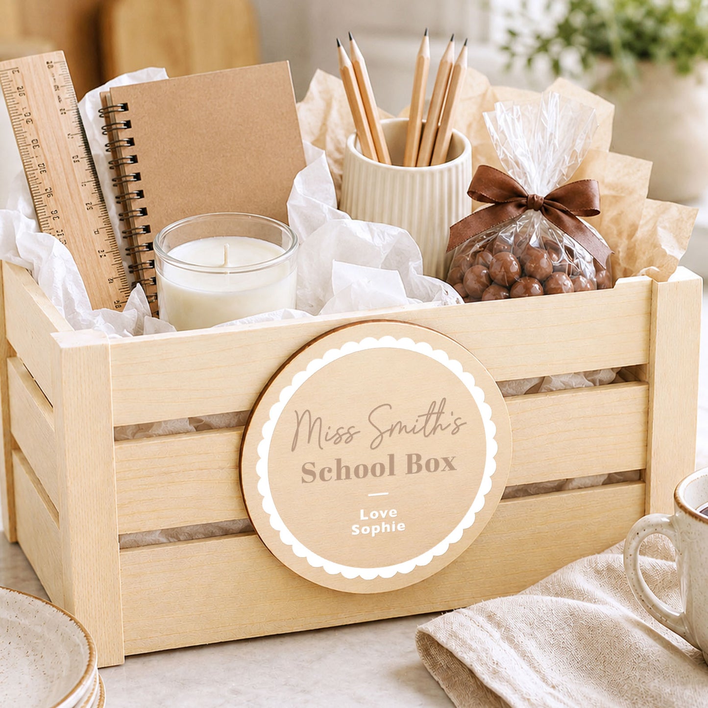 Teacher Gift Idea Thank you Teacher Hamper Gift Thank you Chocolate and Snack Gift Box for Teacher Personalised Teacher Treat Hamper