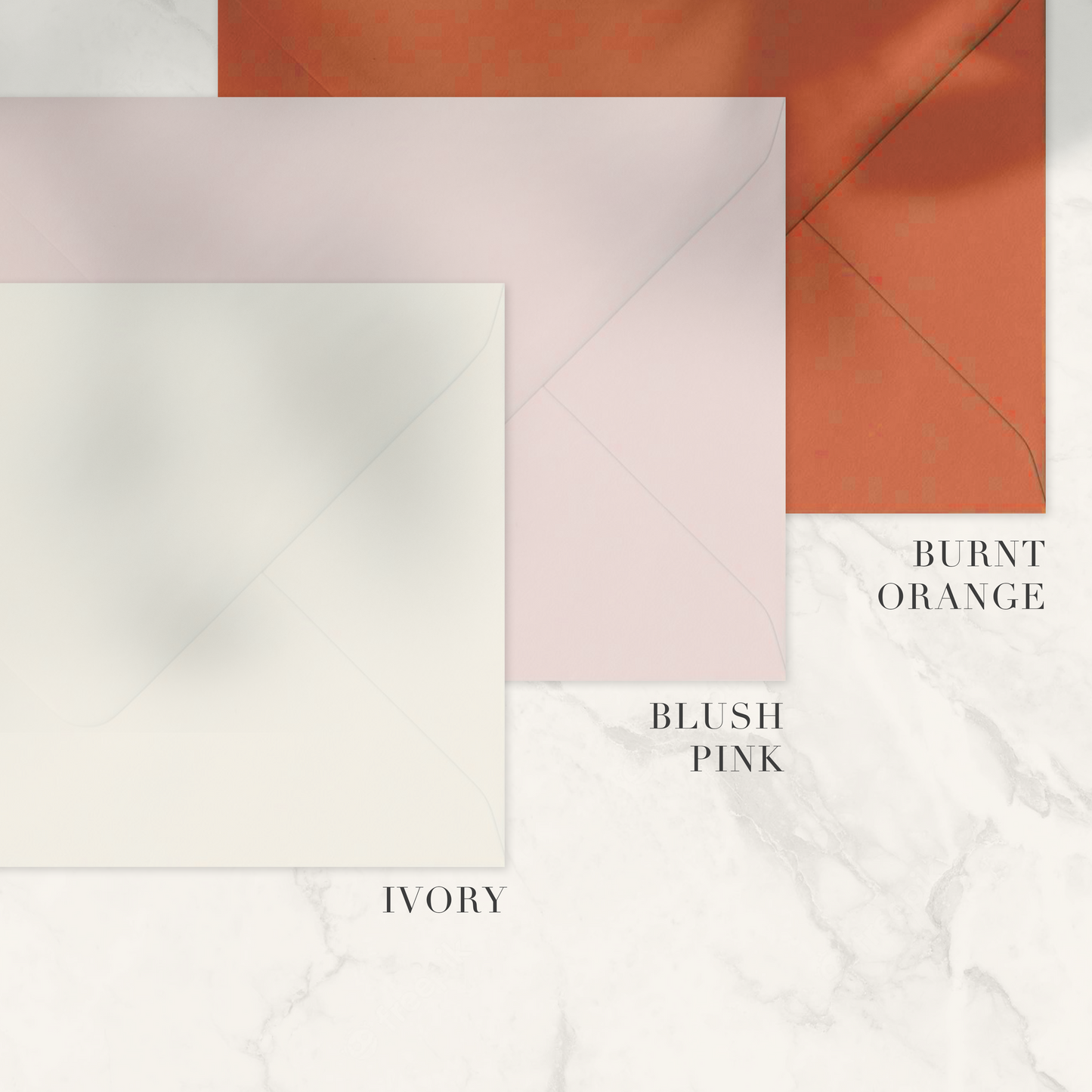 The Sophie - Luxury Ribbon Wedding Invitation, Details & RSVP Card | Simple stationery | Personalised invitation | Green, Pink, Blue, Burnt Orange